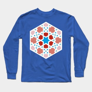 Coral Island Arabic Tiles Long Sleeve T-Shirt